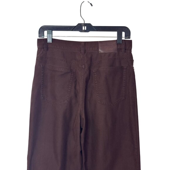 Ralph Lauren espresso brown slim tapered straight high rise pants size 8 - Picture 5 of 8